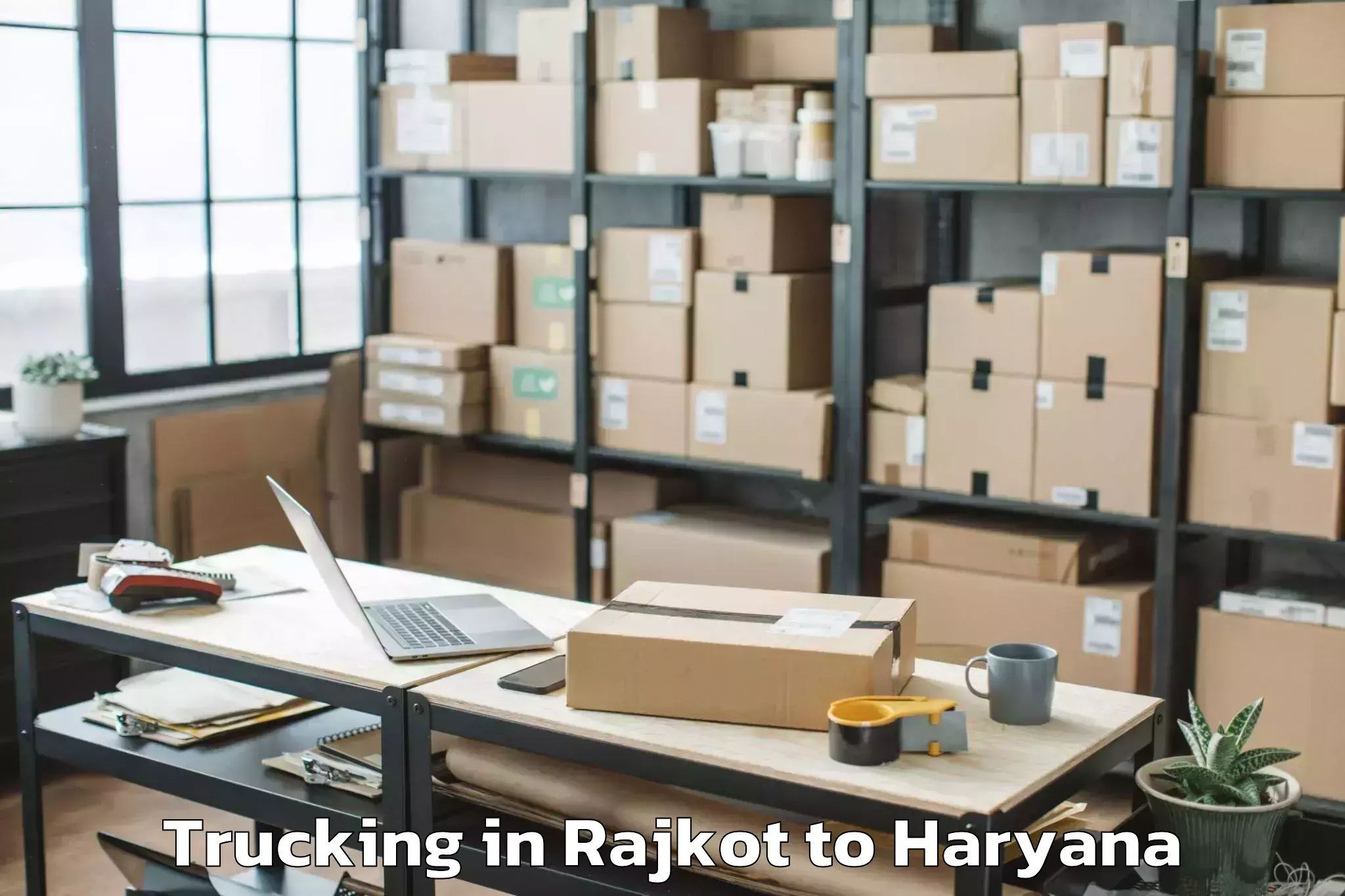 Book Rajkot to Julana Trucking Online